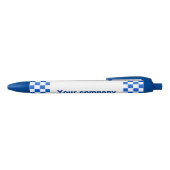 Stylo Noir Butin checkered bleu de marchandises de vente (Haut)