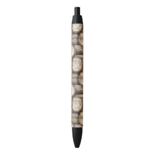 Stylo Noir Cabine de bois Noël