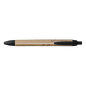 Stylo Noir Cadeau de mariage simple écriture Kraft de campagn (Dos)