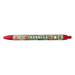 Stylo Noir Cadeau de Noël personnalisé