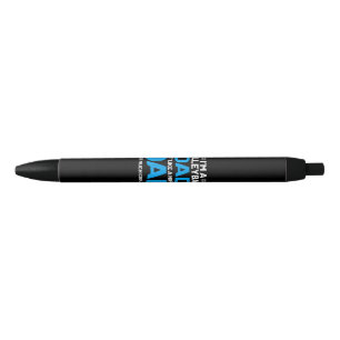 Stylo Noir Cadeau De Volley-Ball Mignonne Pour Les Pères Et L