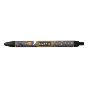 Stylo Noir Cadeau personnalisé Halloween