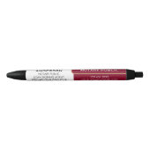 Stylo Noir Cadeau promotionnel public notaire Bourgogne (Devant)