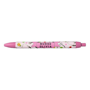 Stylo Noir Cadeau rose pour une infirmière mignonne