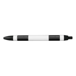 Stylo Noir Cadeaux d'entreprise avec logo personnalisé pour l