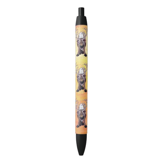 Stylo Noir Cadeaux et accessoires de rennes (devant Vertical)