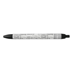 Stylo Noir Cadeaux personnalisés du 30e anniversaire