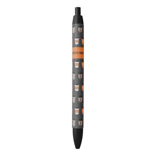 Stylo Noir Café Lover Retro Tan Brown (devant Vertical)