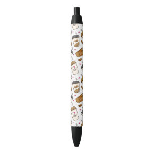 Stylo Noir Cafés, Fèves de café, Amateur de café, Coeurs
