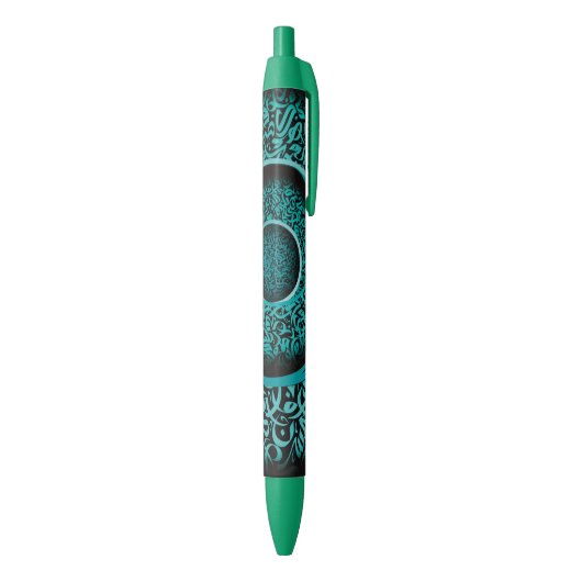 Stylo Noir calligraphie arabe 3d (Bas (Vertical))