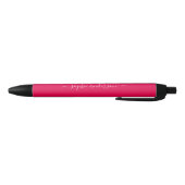 Stylo Noir Calligraphie de couleur personnalisable et script  (Bas)
