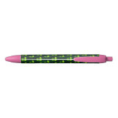 Stylo Noir Caméléon vert mignon (Dos)