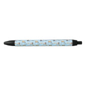 Stylo Noir Camions de construction Motif bleu (Devant)