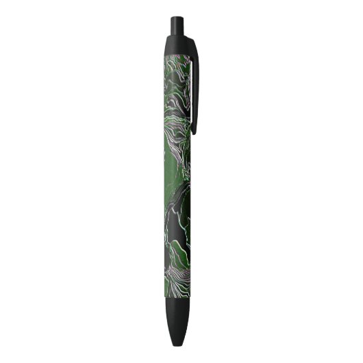 Stylo Noir Camo de l'armée verte funky (Bas (Vertical))