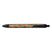Stylo Noir Camo vert avec lame de sécurité Orange (Dos)