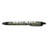 Stylo Noir Camouflage KravMaga/Texte personnalisé (Bas)