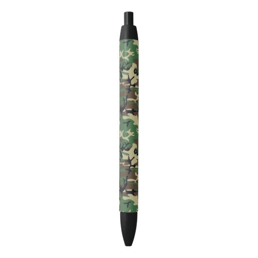 Stylo Noir Camouflage militaire (devant Vertical)