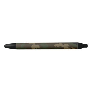 Stylo Noir camouflage militaire motif uniforme de soldat de l