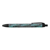 Stylo Noir Camouflage moderne Nom du Motif Bleu (Haut)