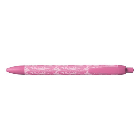 Stylo Noir Camouflage rose (Dos)