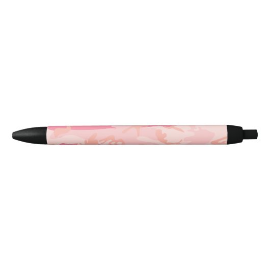 Stylo Noir Camouflage rose, Armée (Devant)
