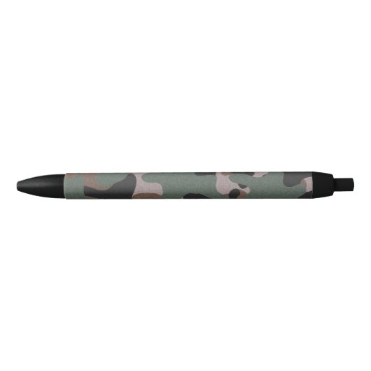 Stylo Noir Camouflage vert (Devant)