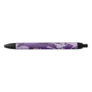 Stylo Noir Camouflage violet, Armée