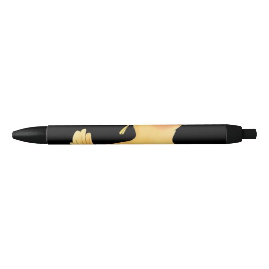 Stylo Noir Canard méchant (Devant)