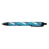 Stylo Noir Canard noir sur bleu (Bas)