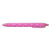 Stylo Noir Cancer du sein Motif à ruban rose chaud (Bas)