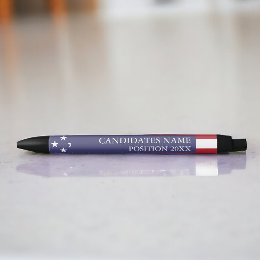 Stylo Noir Candidat à l'élection personnalisée