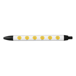 Stylo Noir Caricature au poulet mignon