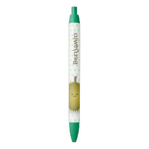 Stylo Noir Caricature de durian joyeux