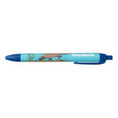 Stylo Noir Caricature de natation de Cute platypus (Bas)