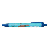 Stylo Noir Caricature de natation de Cute platypus (Haut)