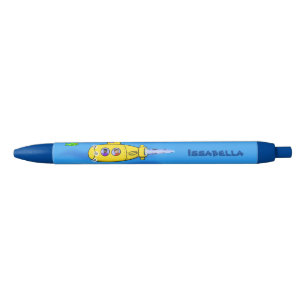 Stylo Noir Caricature sous-marine joyeuse