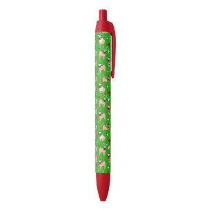 Stylo Noir Carlins de Noël verts