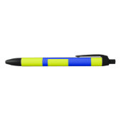 Stylo Noir Carré jaune et bleu (Haut)