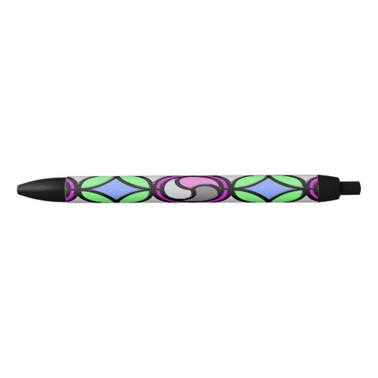 Stylo Noir Carrelage couleur verre (Devant)