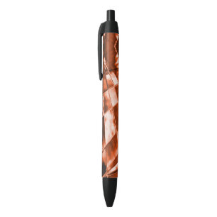 Stylo Noir Carrés et rectangles en corail inclinés et quelque