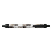 Stylo Noir Carrés Noir Blanc Brun (Dos)