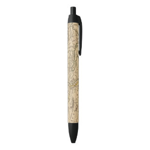 Stylo Noir Carte classique du monde