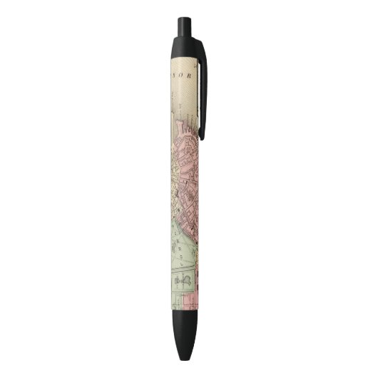 Stylo Noir Carte de Boston par Mitchell (Bas (Vertical))