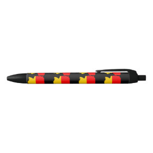 Stylo Noir Carte du drapeau allemand
