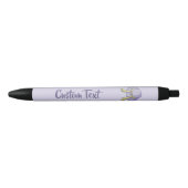 Stylo Noir Casquette de paille Lilac (Devant)