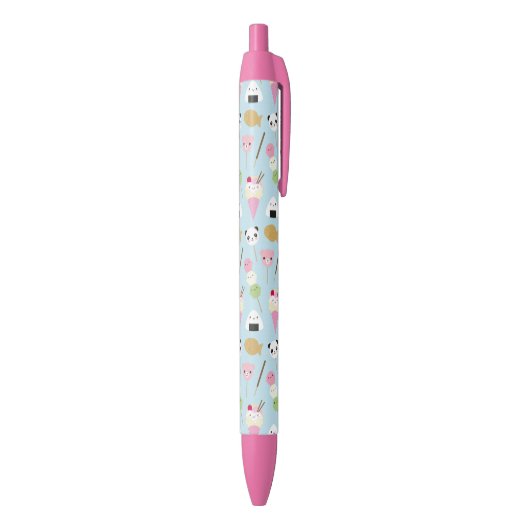 Stylo Noir Casse-croûte de Kawaii de Japonais (Bas (Vertical))