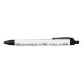 Stylo Noir Ce Qui Se Passe Dans Les RH Reste Dans Le Bureau R (Haut)
