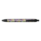 Stylo Noir Cercle mignon abstrait de point de polka (Dos)