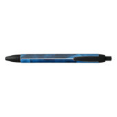 Stylo Noir Cercles de lune bleue (Dos)