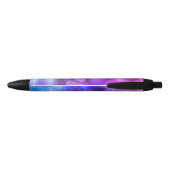 Stylo Noir Cercles rose et violet modernes Noteb design abstr (Dos)